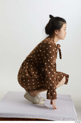 Woman Asian Slim Female Studio Poses